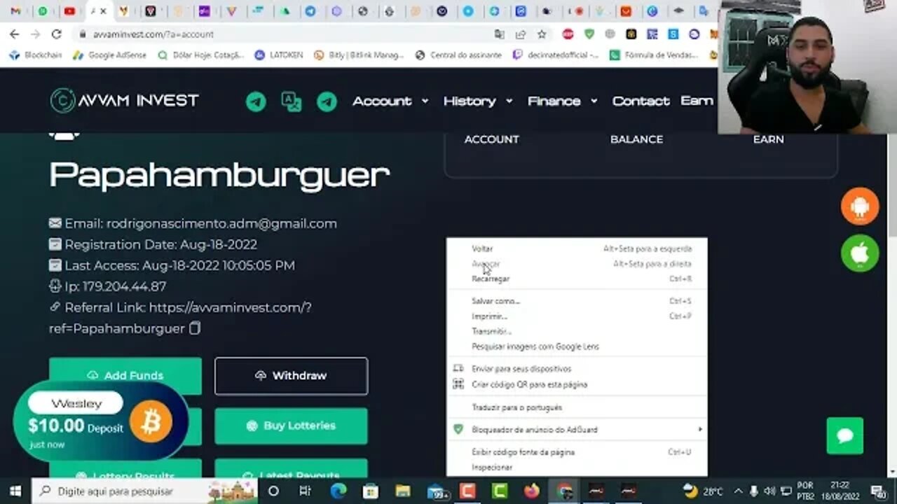 Avvan Invest - Nova plataforma de investimento pagando até 165% em 30 dias