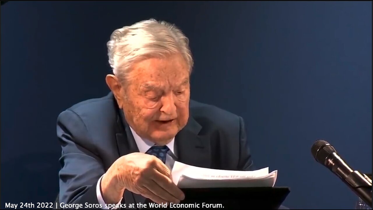 George Soros | "AI Is Particularly Good At Producing Instruments of Control That Help Repressive Regimes And Endanger Repressive Societies. COVID-19 Also Helped Legitimize Instruments of Control." (May 24th 2022 | World Economic Forum)