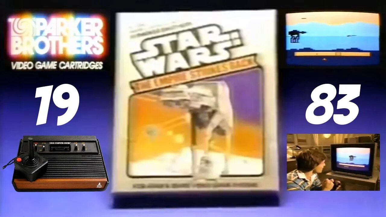 STAR WARS: THE EMPIRE STRIKES BACK Video Game - Parker Brothers 1983 - Atari 2600