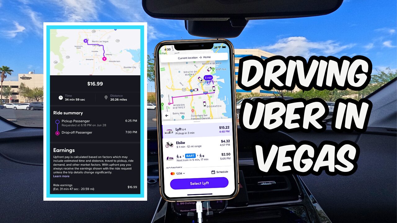 Driving Uber & Lyft in Las Vegas | This is How Much I Made