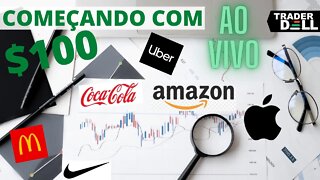 AO VIVO - COMEÇANDO EM AÇÕES COM POUCA GRANA - MERCADO INTERNACIONAL POR CFDs