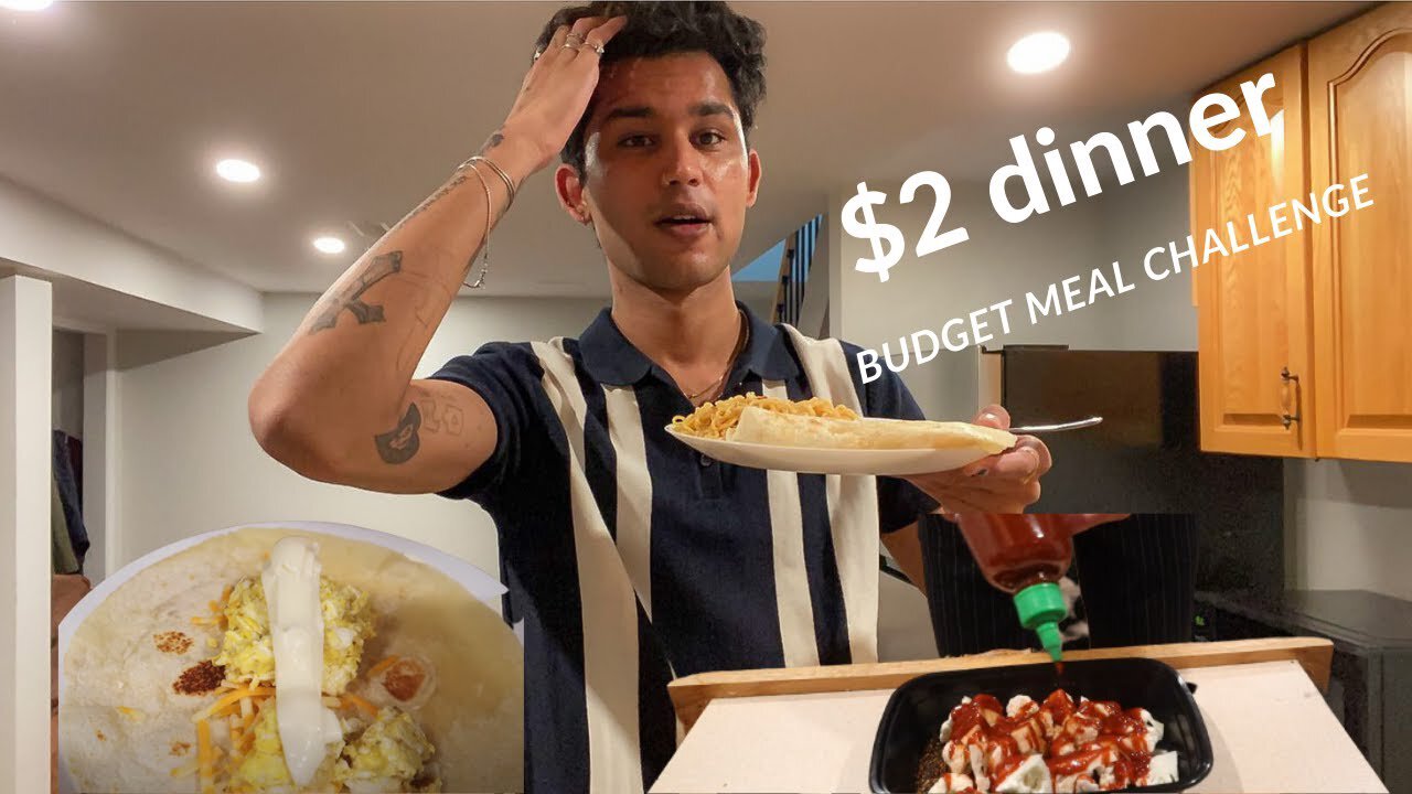 Cooking $2 budget dinner in Canada