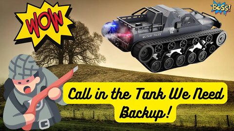 I bought a TANK! Im unstoppable now! RC Tank Driving