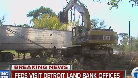 Feds visit Detroit Land Bank office