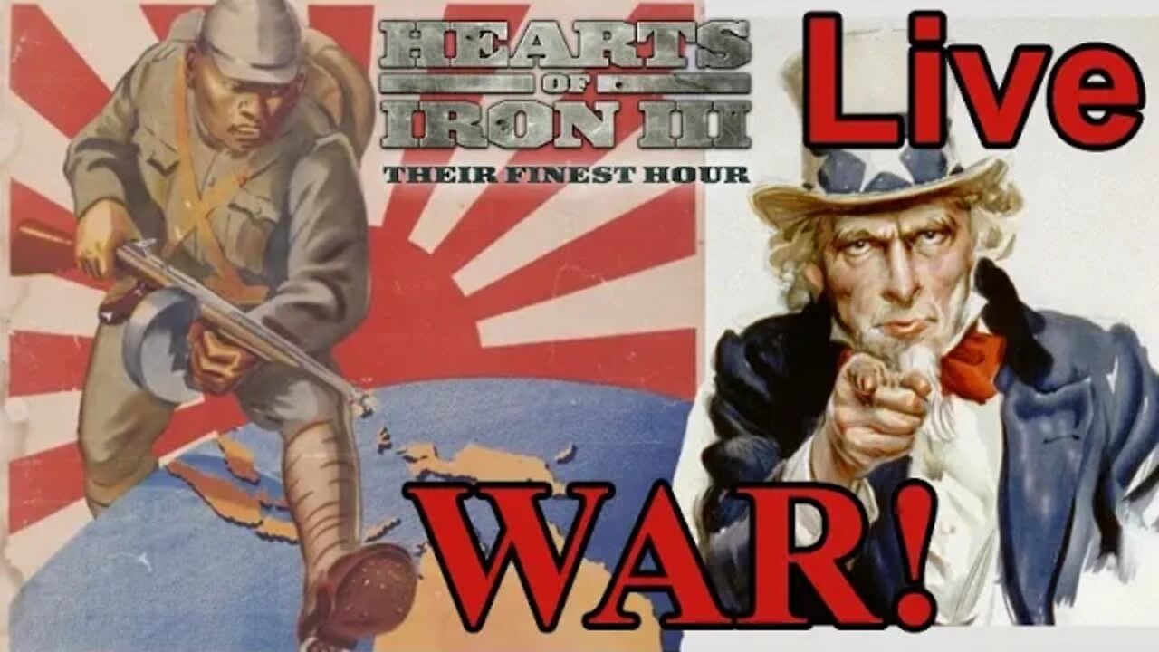 War Starts! U.S.A. - Live - Black ICE 11.2 - Hearts of Iron 3 -