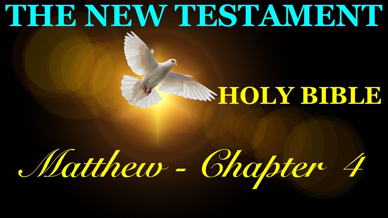 Matthew - Chapter 4 DAILY BIBLE STUDY {Spoken Word - Text - Red Letter Edition}