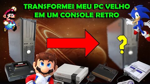 Transformei um PC Velho em um Vídeo Game RETRO