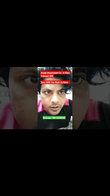 Urgent Requirement For Al Blavy Transport KSA alry 1500+Trip Flight via Qatar #job #driverjob