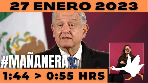 💩🐣👶 #AMLITO | Mañanera Viernes 27 de Enero 2023 | El gansito veloz de 1:44 a 0:55.