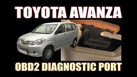 TOYOTA AVANZA ( 2008 ) - OBD2 DIAGNOSTIC PORT LOCATION