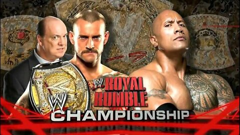 CM Punk vs The Rock Royal Rumble 2013 Highlights