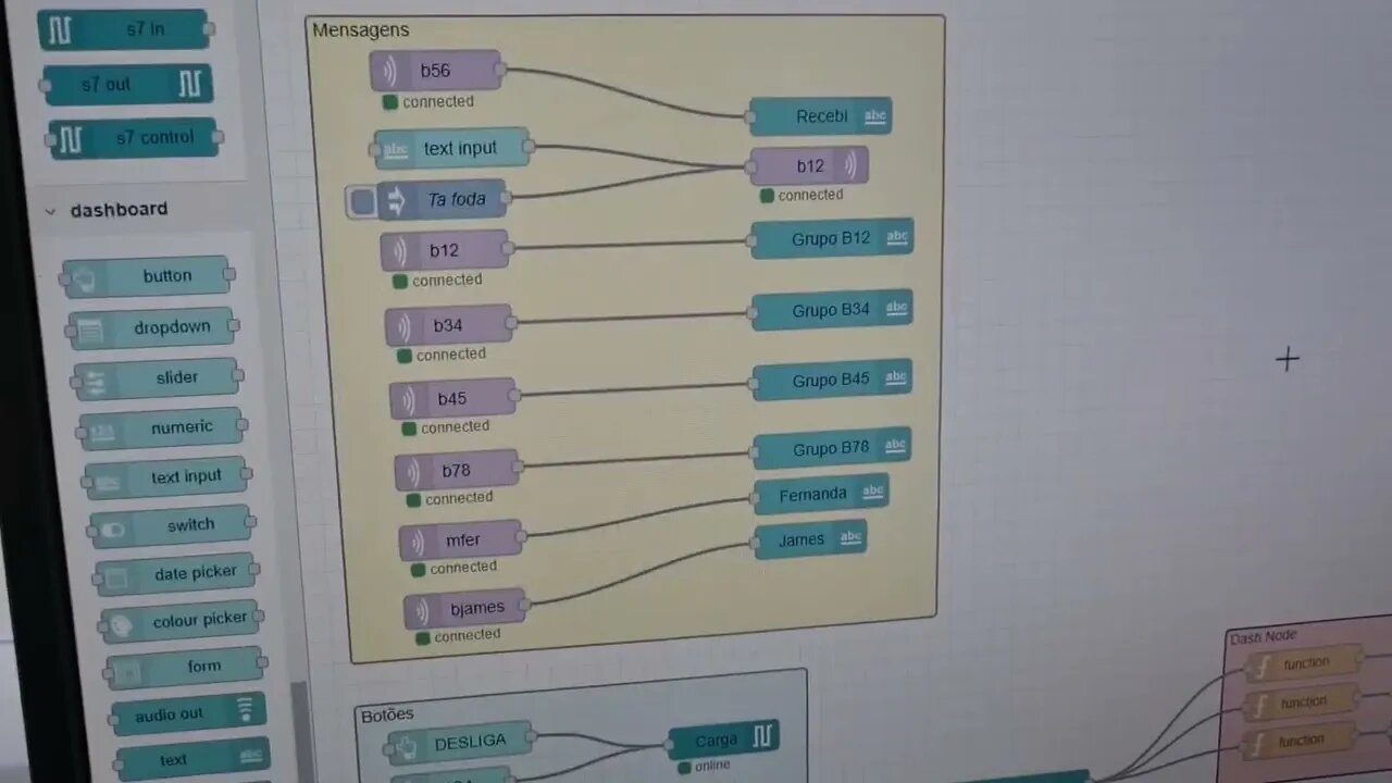 #Redes40 #Aula4 - Integração com dos dados da planta ProfibusPA com Tago.IO