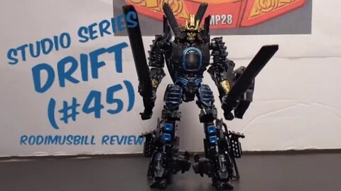 Studio Series AUTOBOT DRIFT (#45) Transformers Deluxe Figure Review (Helicopter Mode)