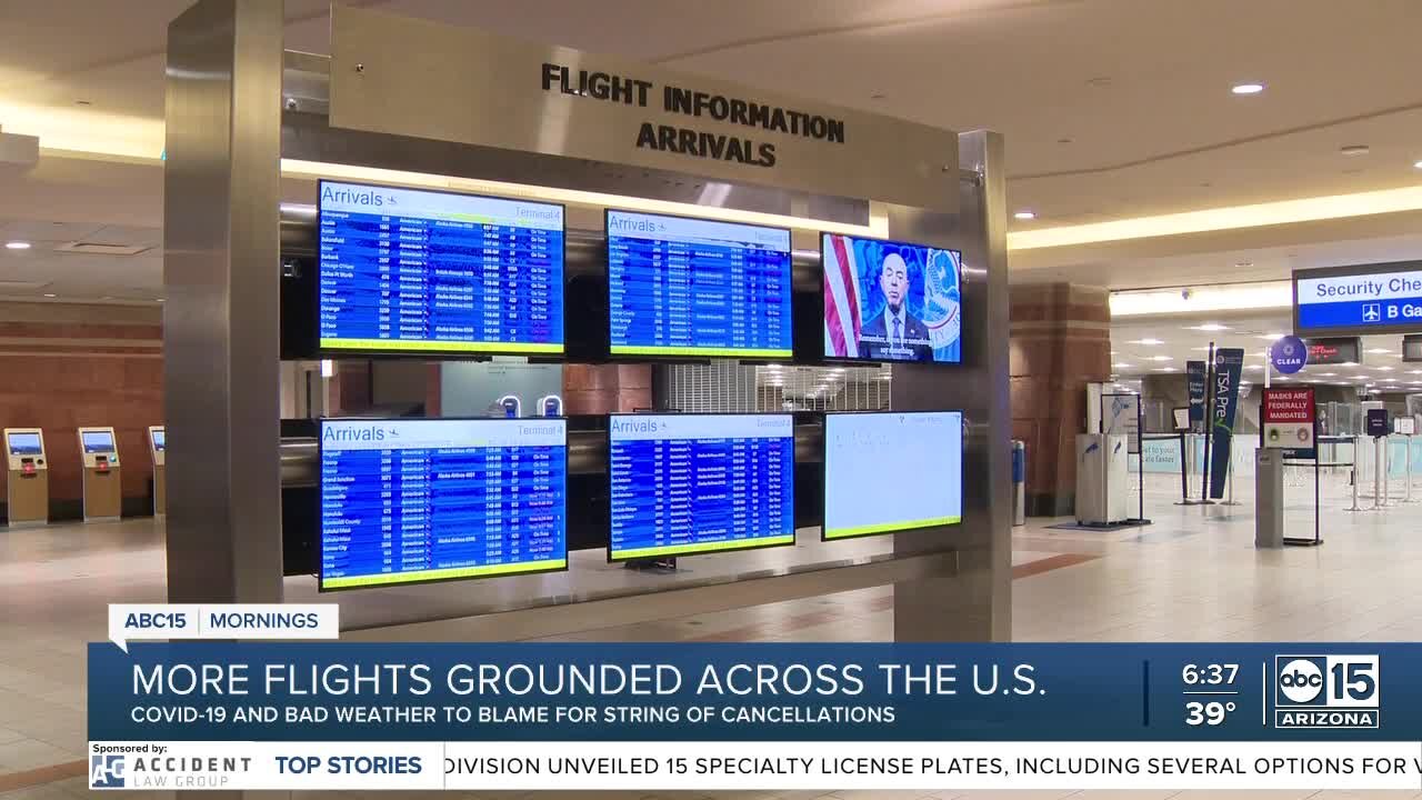 More flights grounded across the United States