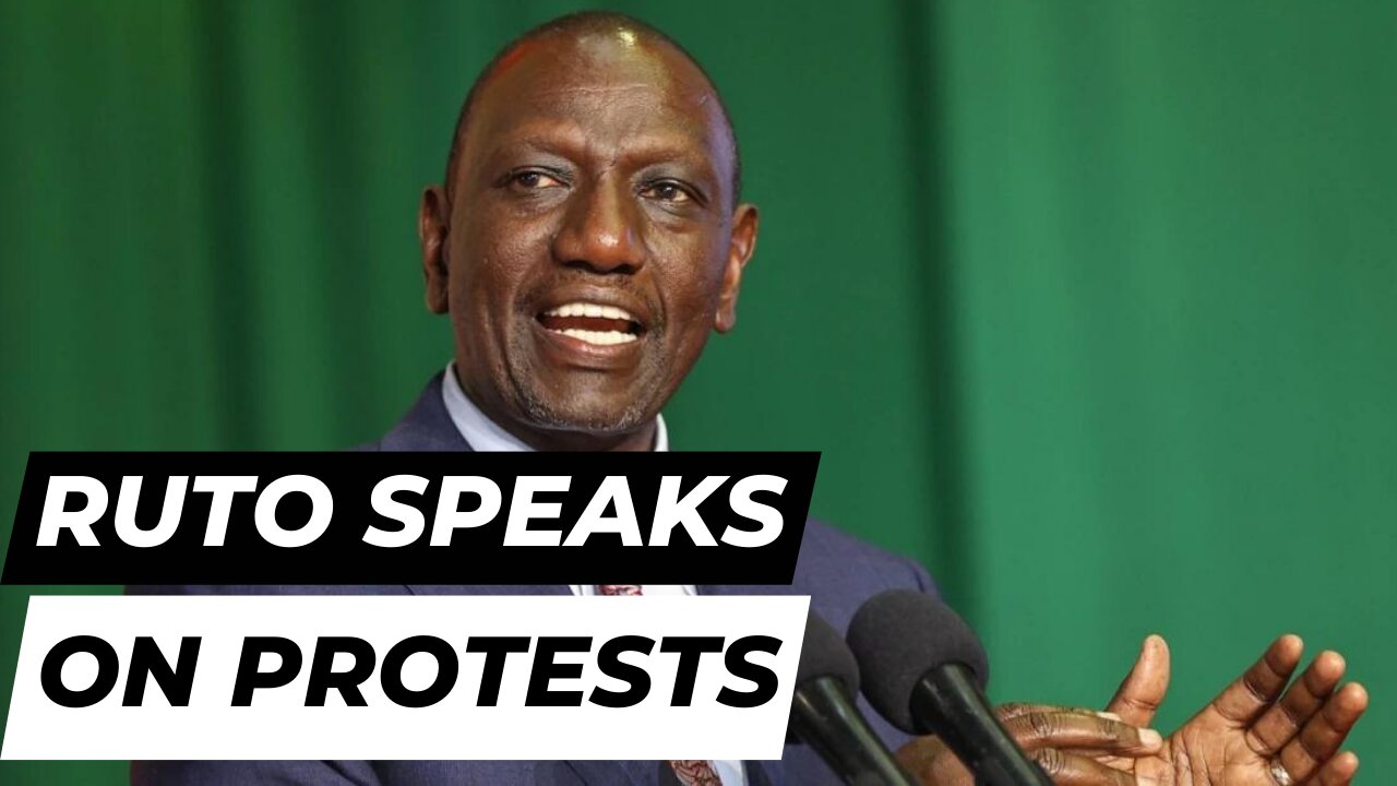 KENYAN PRESIDENT SPEAKS ON PROTESTS