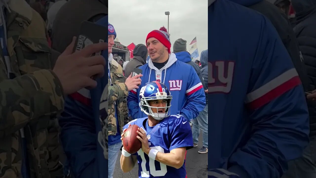 Who would your dinner be with?! #shorts #giants #tailgate #manonthestreet #streetinterview