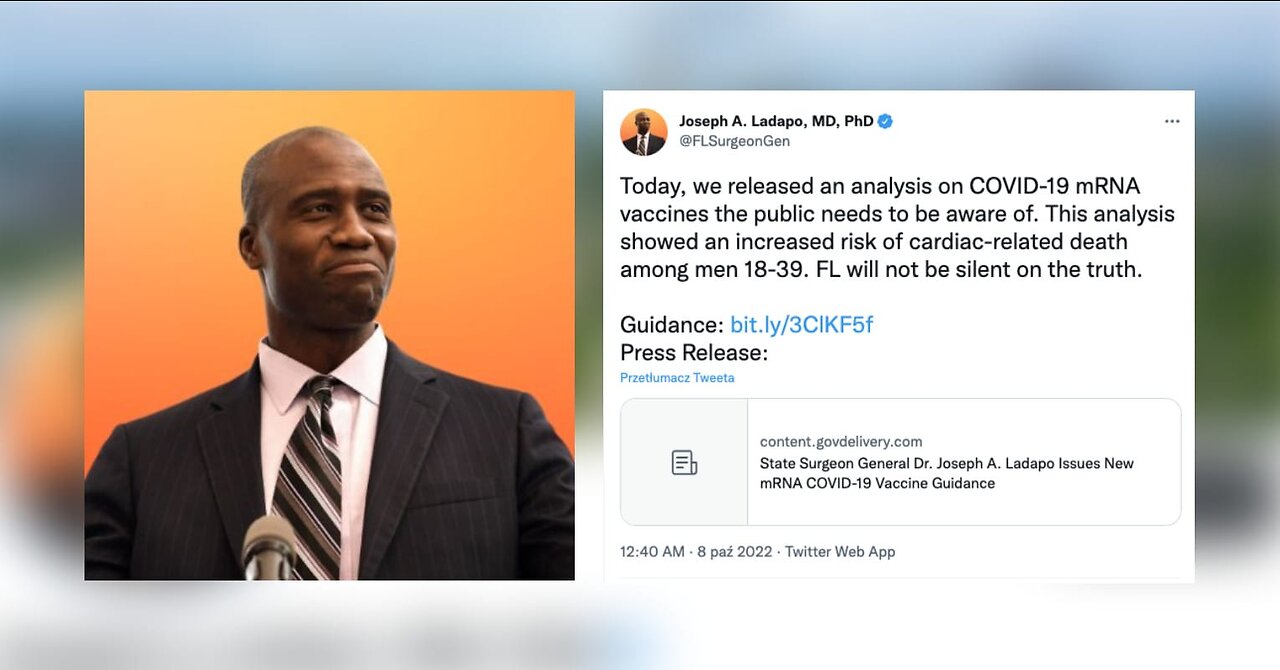 Advice Against Covid Vaccination From Surgeon General Ladapo