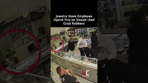 Jewelry Store Employee Opens Fire on Smash-and-Grab Robbers