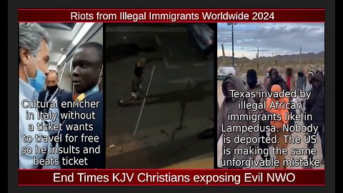 Riots from Illegal Immigrants Worldwide 2024