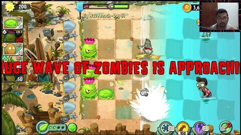 how to beat Big Wave Beach Day 31 Plants vs Zombies 2