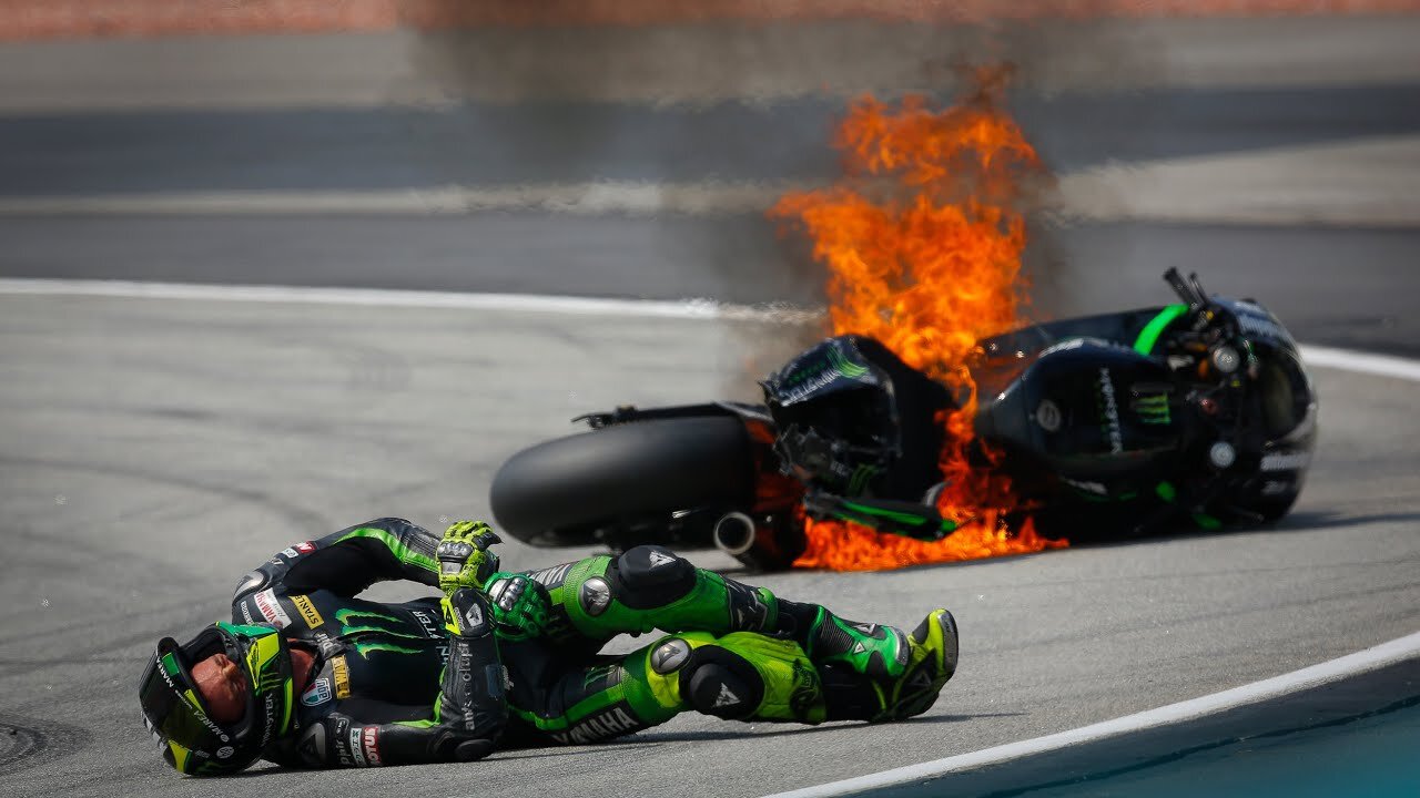 Pol Espargaro crashes heavily in morning practice