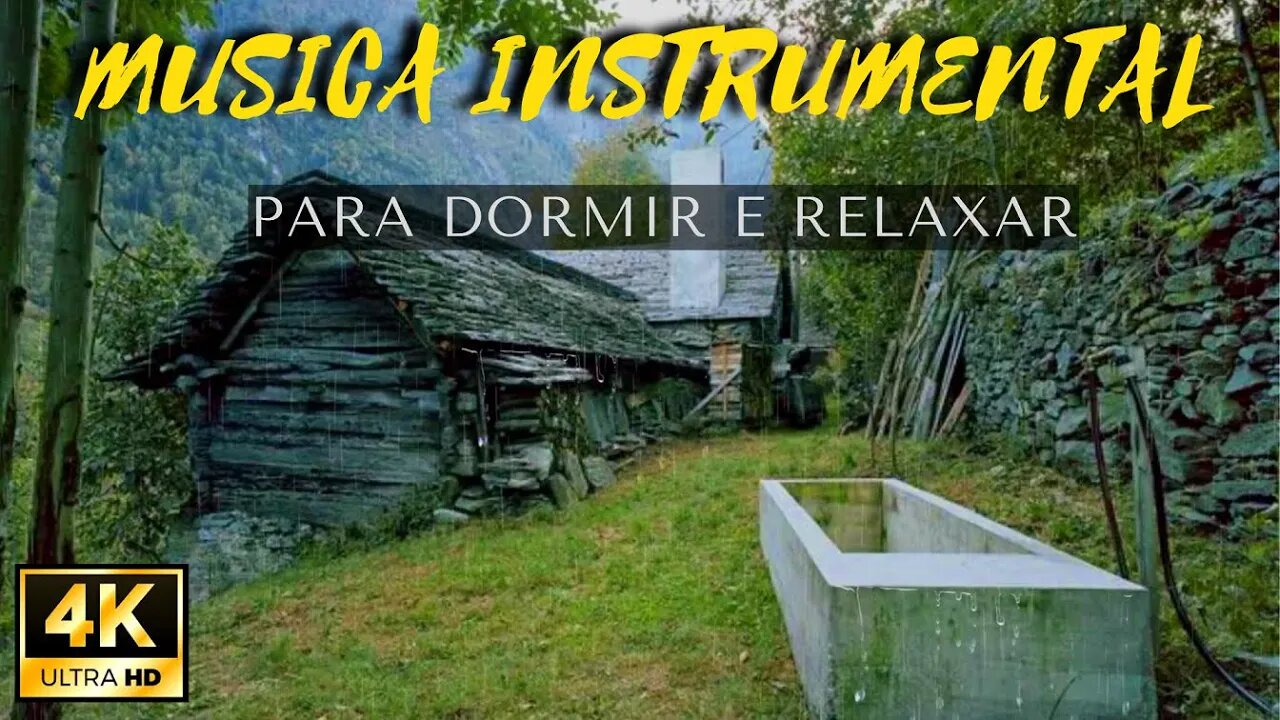 Musica para Dormir com Som de Chuva (LOUVOR) HINO para relaxar - SLEEP MUSIC, RELAXING MUSIC 4 horas