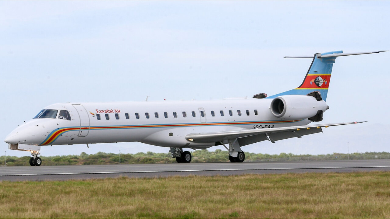 Watch: Flag carrier of Swazi Kingdom, Eswatini Air lands in Cape Town