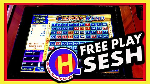 Free Play Session! Classic Cleopatra KENO from Bellagio Las Vegas!