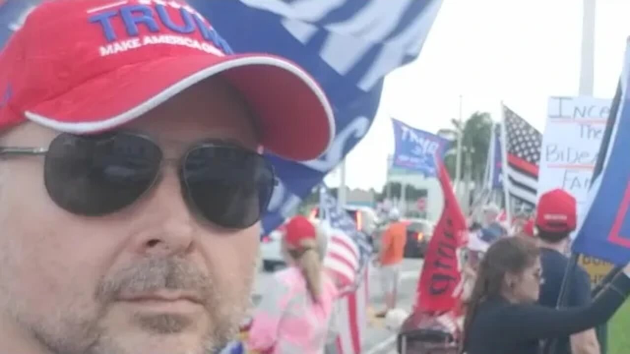 LIVE! Trumpers Crash Harris Rally Lake Worth Florida