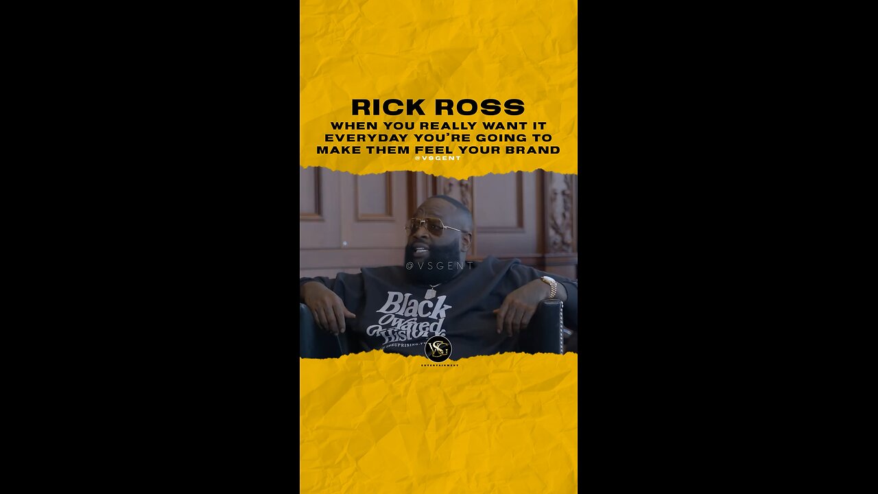 #rickross When you really want it everyday you’re going to make them feel ur brand 🎥 @audiomack