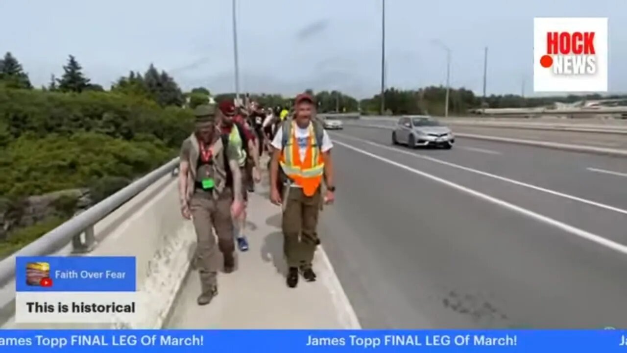 James Topp FINAL LEG Of His March To The War Memorial!