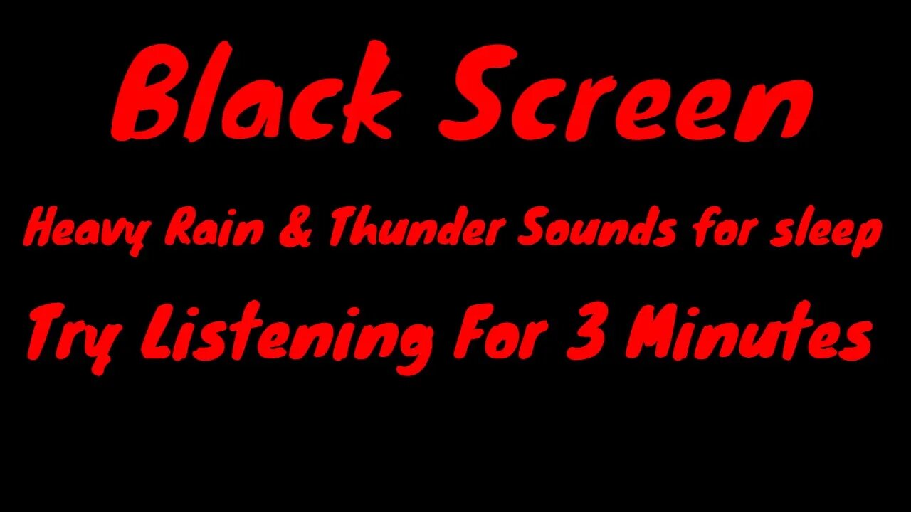 THUNDER & RAIN SOUNDS FOR FAST SLEEP