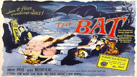 Vincent Price THE BAT 1959 Old Dark House Maniac Murder Mystery FULL MOVIE HD & W/S