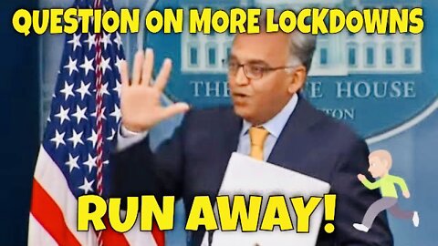 BIDEN Staffer RUNS AWAY when asked a TOUGH QUESTION