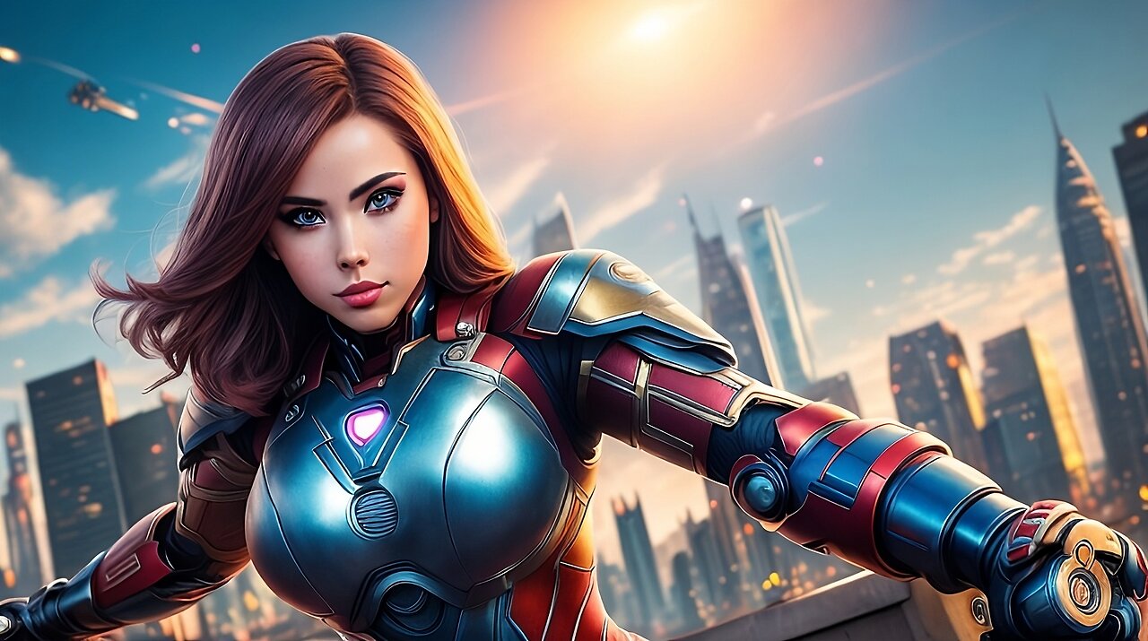 Ironman Girls Cosplay AI Art (4K Irongirl AI art)