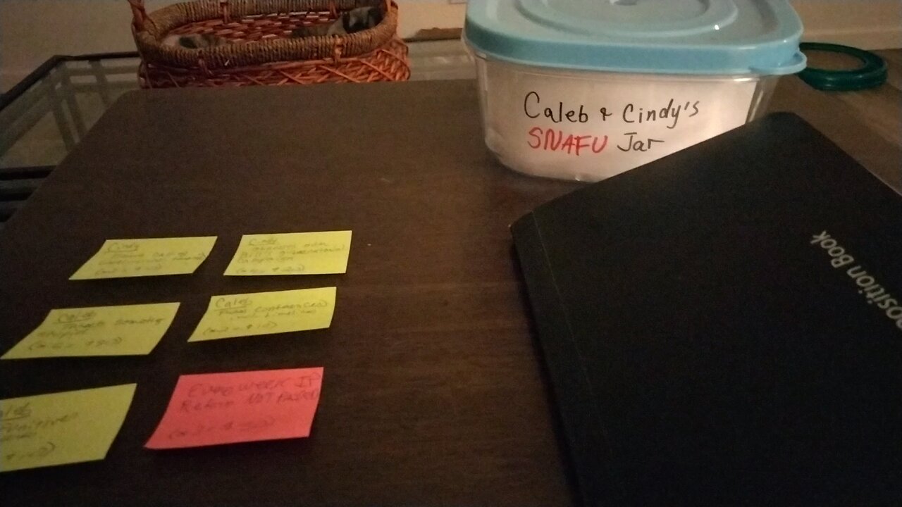 Caleb and Cindy's SNAFU Jar #2 - The "BINGO CARD"
