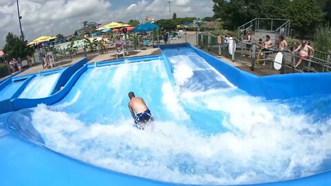 flowrider - Scott - 9 at Soak City, Kings Island