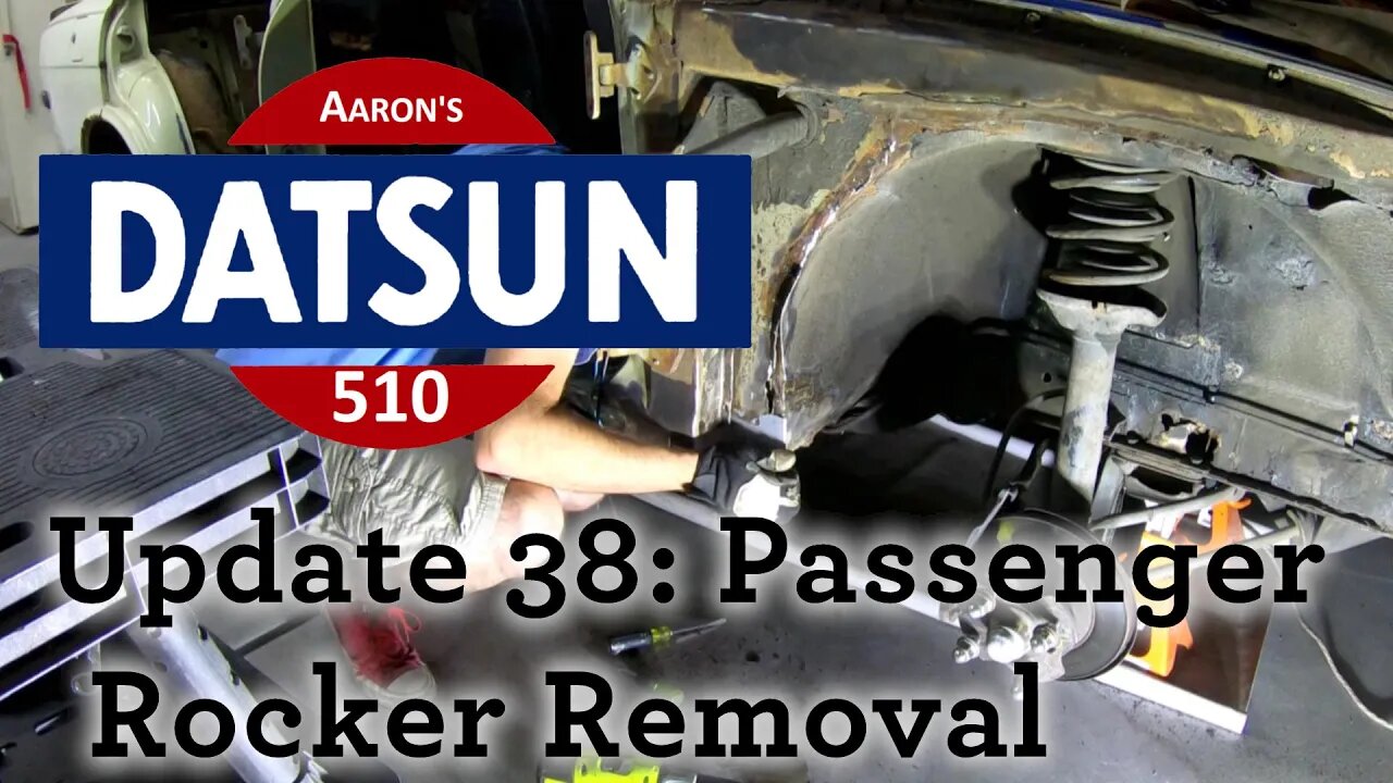 Datsun 510 Passenger's Side Rocker Removal (Ep# 38)