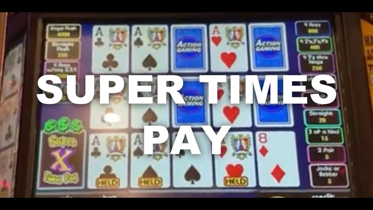 ACE ME! #SuperTimesPay #VideoPoker