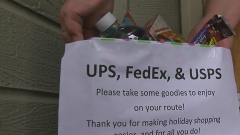 Boise woman leaves doorstep "thank you" for delivery workers