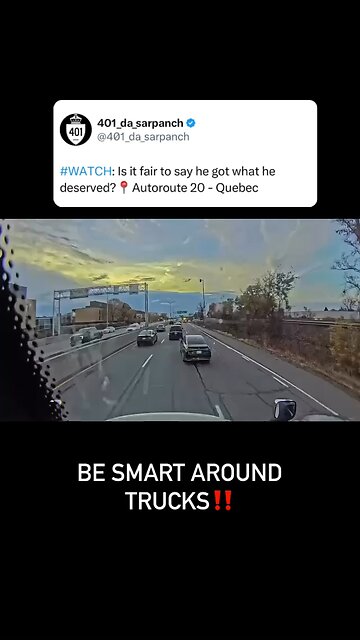 Driving In The Blindspot In Quebec