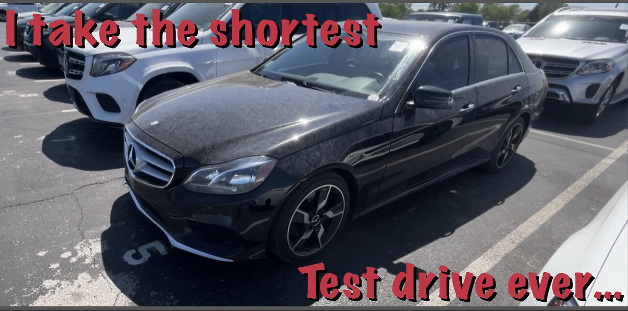 I take a Mercedes E350 on the worlds shortest test drive.