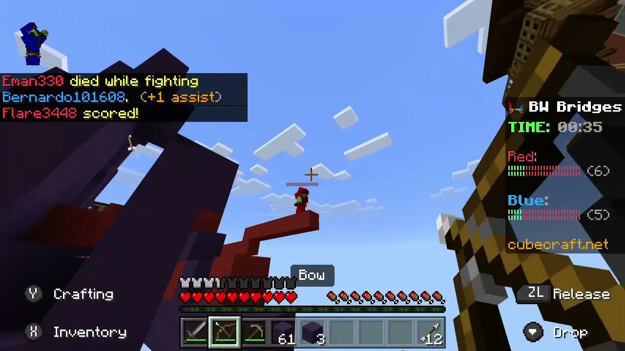 Defending the Base in Cubecraft