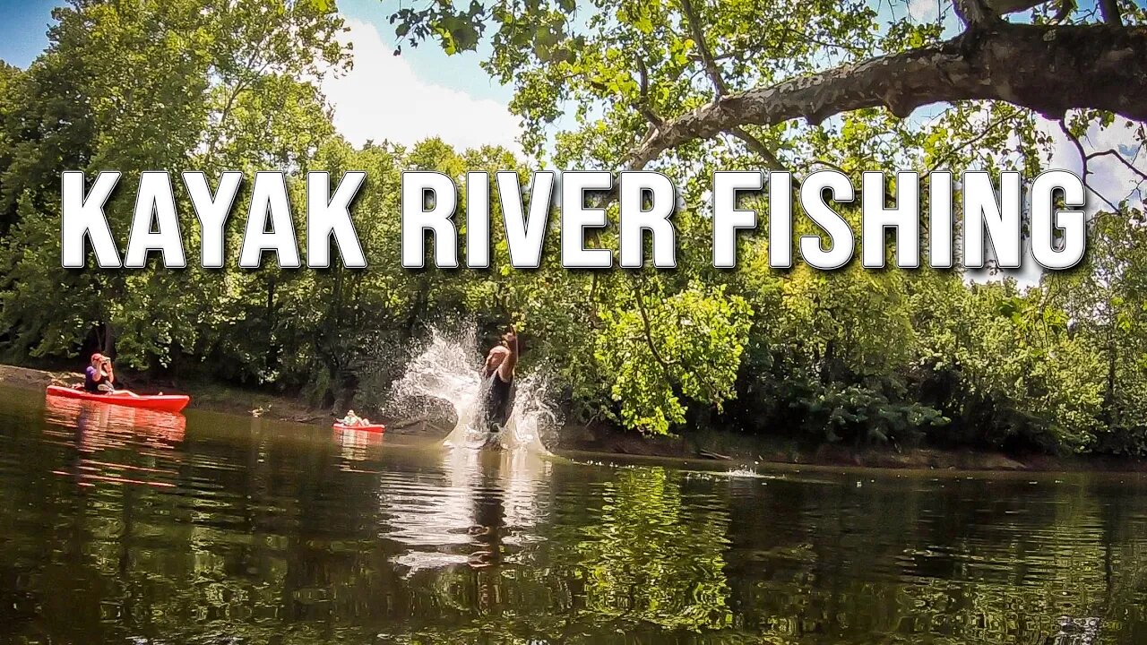 5 hours on the kayak! - FISHING, SWIMMING, and ADVENTURE!