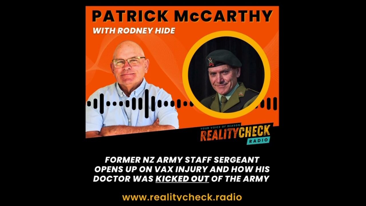 Former NZ Army Staff Opens Up On Vax Injury