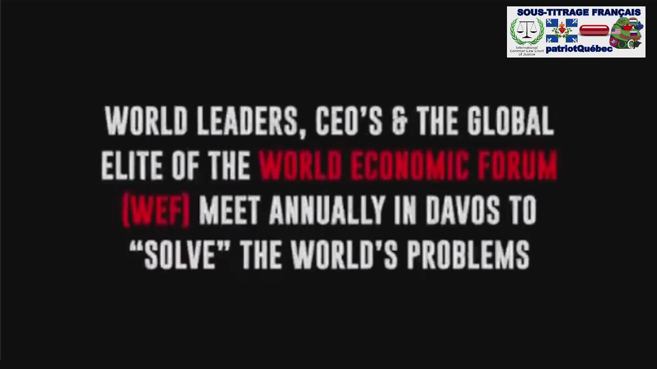 Le WEF 50 dernières années à se rassembler pour « résoudre » les problèmes mondiaux.(S.T.F)