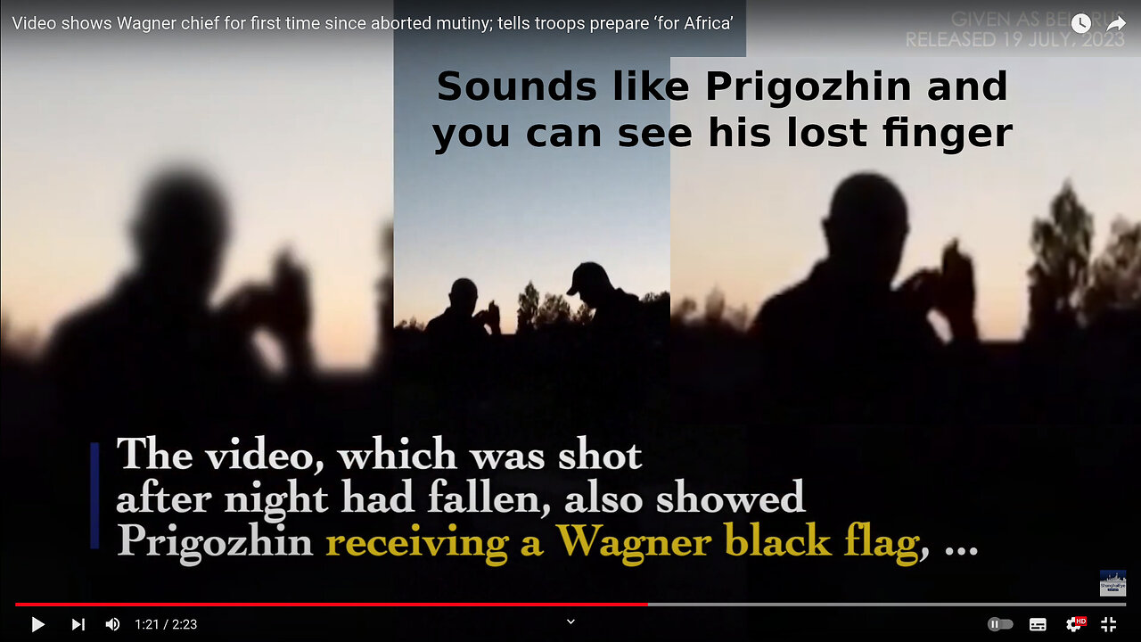 Video shows Wagner chief for first time since aborted mutiny; tells troops prepare ‘for Africa’