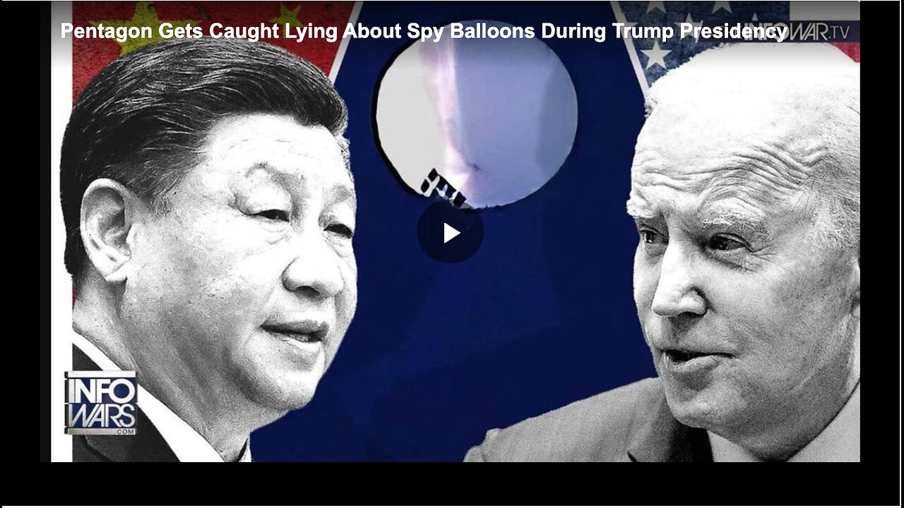 Pentagon getting caught lying about China's spy balloons