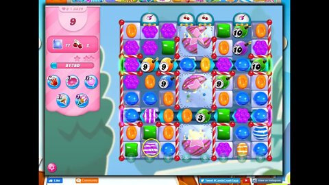 Candy Crush Level 3825 Talkthrough, 16 Moves 0 Boosters