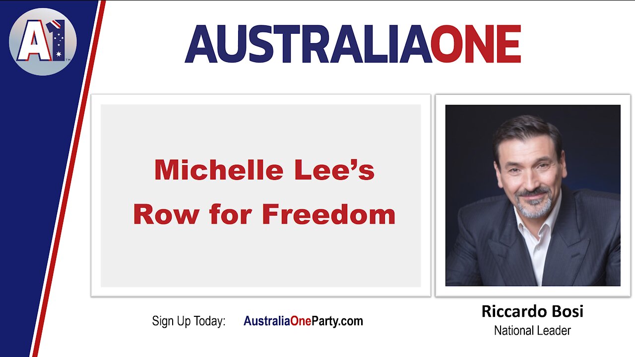 AustraliaOne Party (A1) - Michelle Lee's Row for Freedom